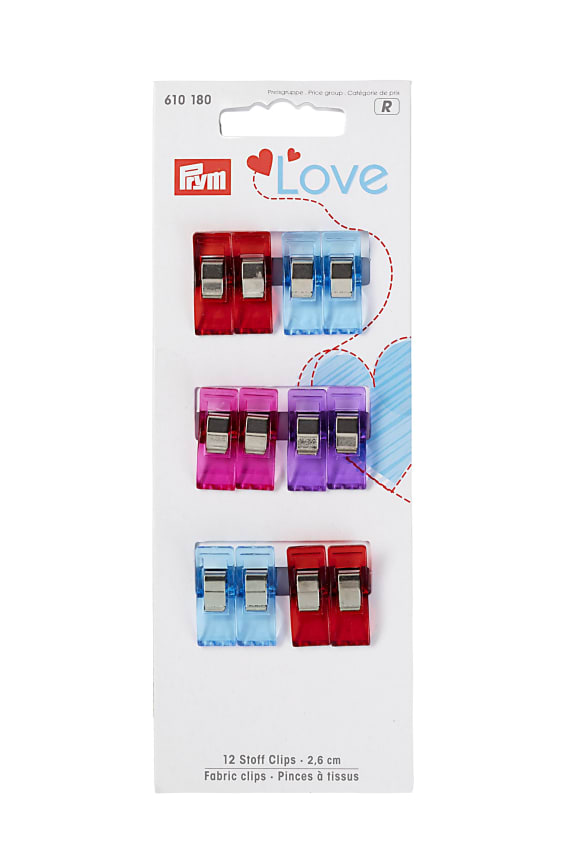KANGASKLIPSIT 2,6cm 12kpl kirjava
